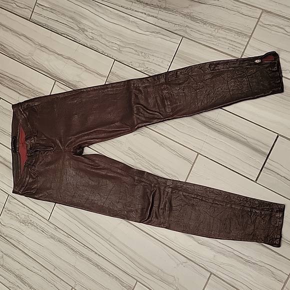 J Brand lamb leather super skinny pants #L8001